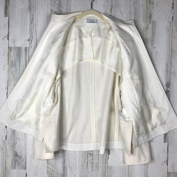 💜 Akris Punto Natural Zip up Wool & Angora Jacket - Picture 8 of 12
